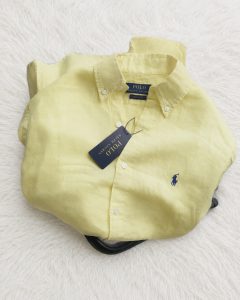 Premium Linen Full Sleeve Shirt – Pastel Yellow
