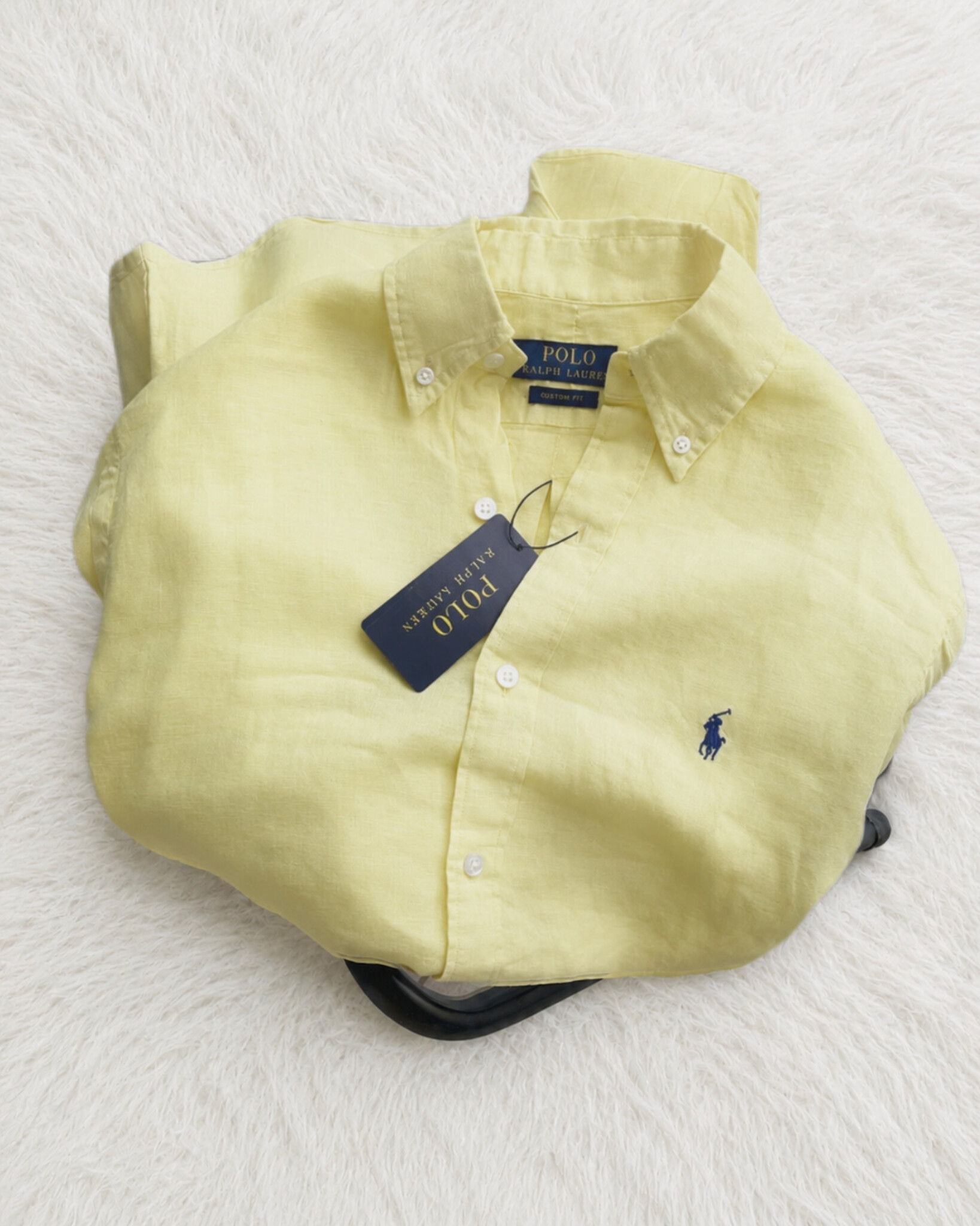 Premium Linen Full Sleeve Shirt – Pastel Yellow
