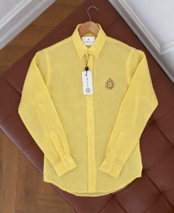 Premium Yellow Rimi Cotton Shirt